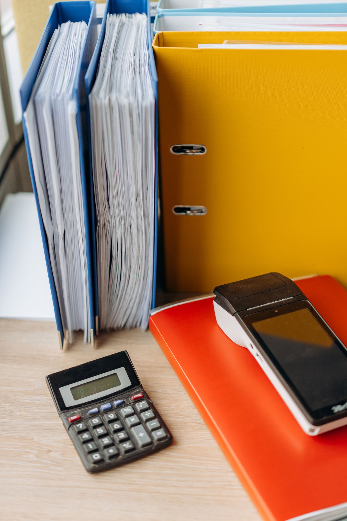 The hero photograph from Balance, a template for a accounting and bookkeeping