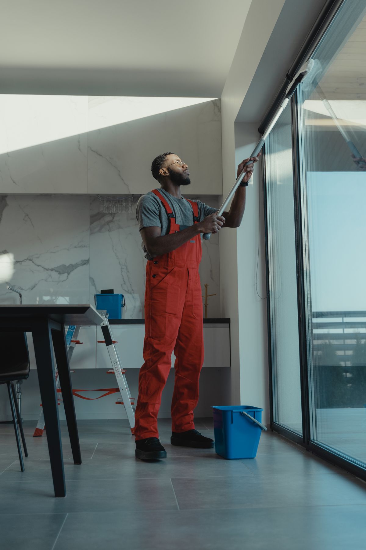The hero photograph from Crisp, a template for a cleaning service