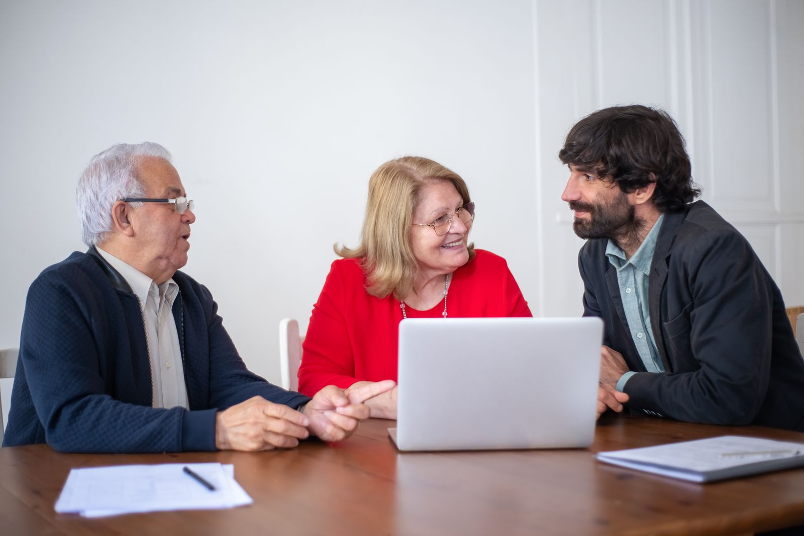 The hero photograph from Compass, a template for a financial advisor