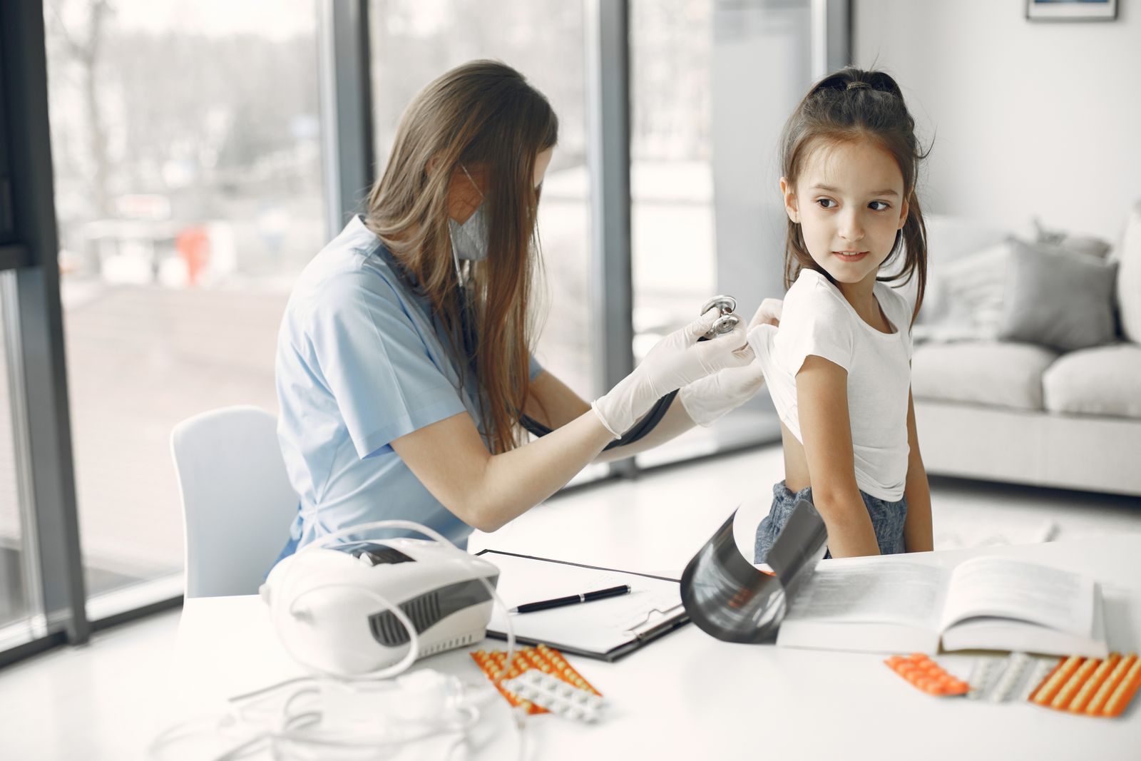 The hero photograph from Sprout, a template for a pediatric clinic