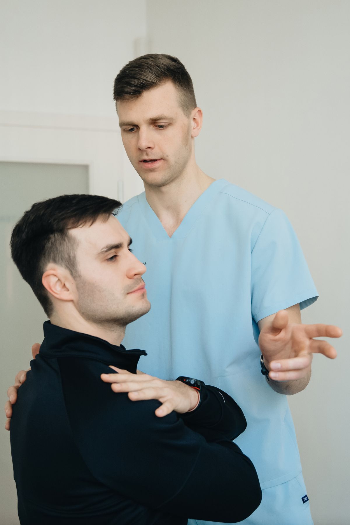 The hero photograph from Fulcrum, a template for a physiotherapy and chiropractic